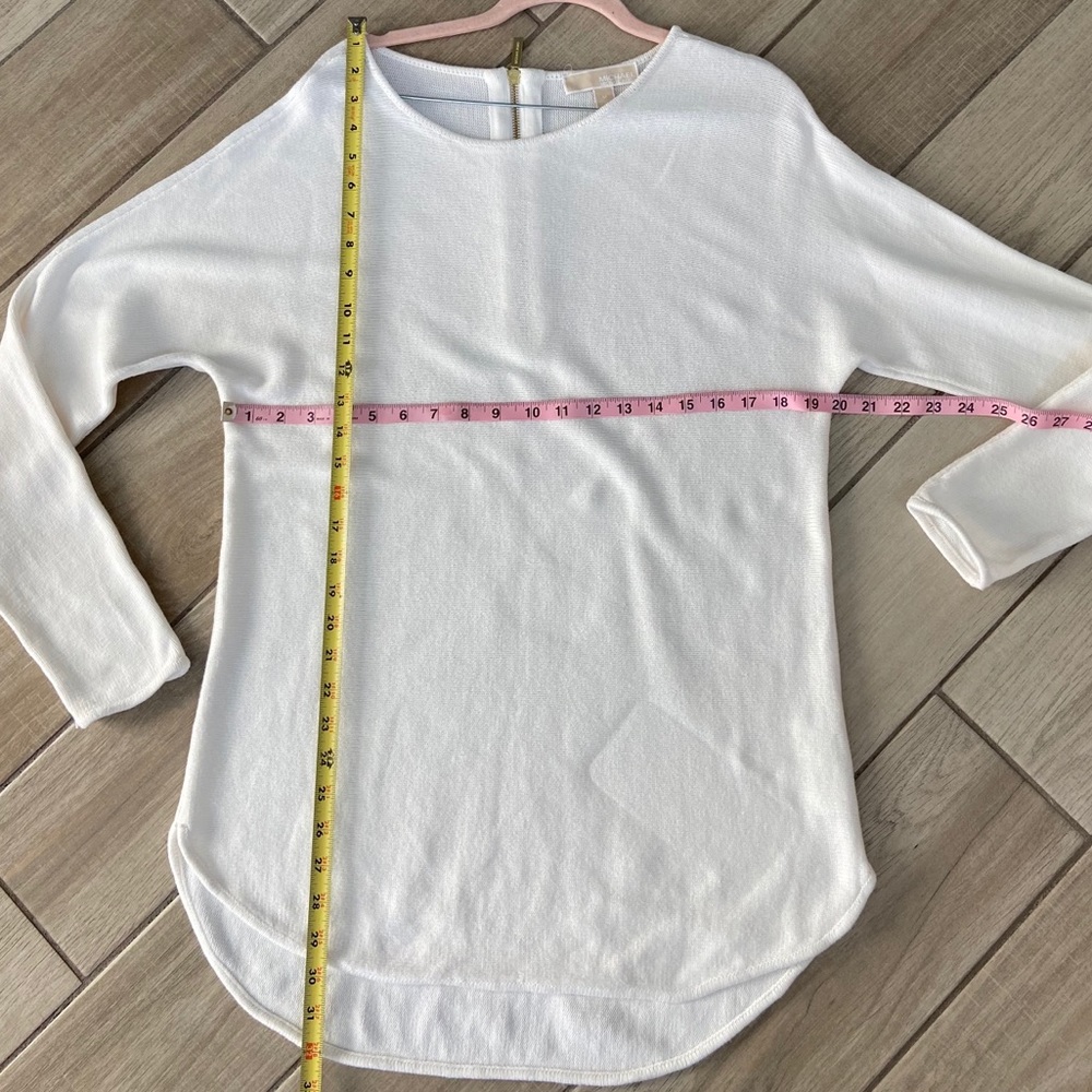 Michael Kors White Tunic Cotton Sweater - Picture 3 of 11